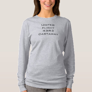 United Flight 4382 Castaway Long-Sleeve Shirt T Shirt