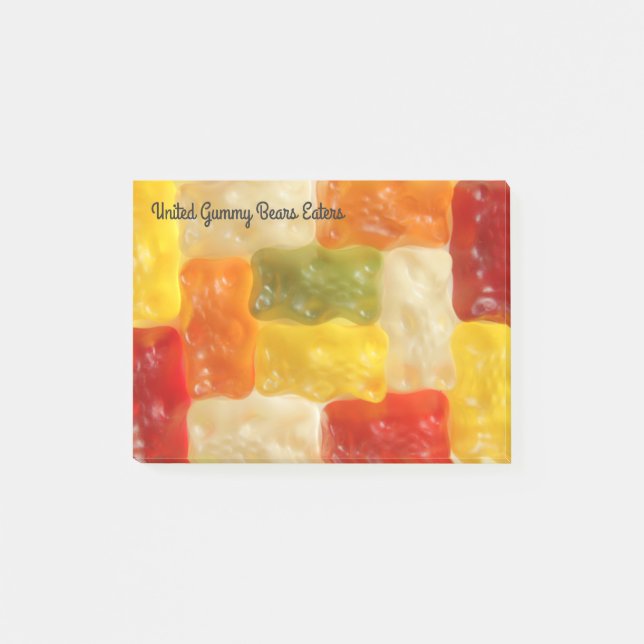 United Gummy Bear Eaters - Post-it Notes pad Block (Framsida)