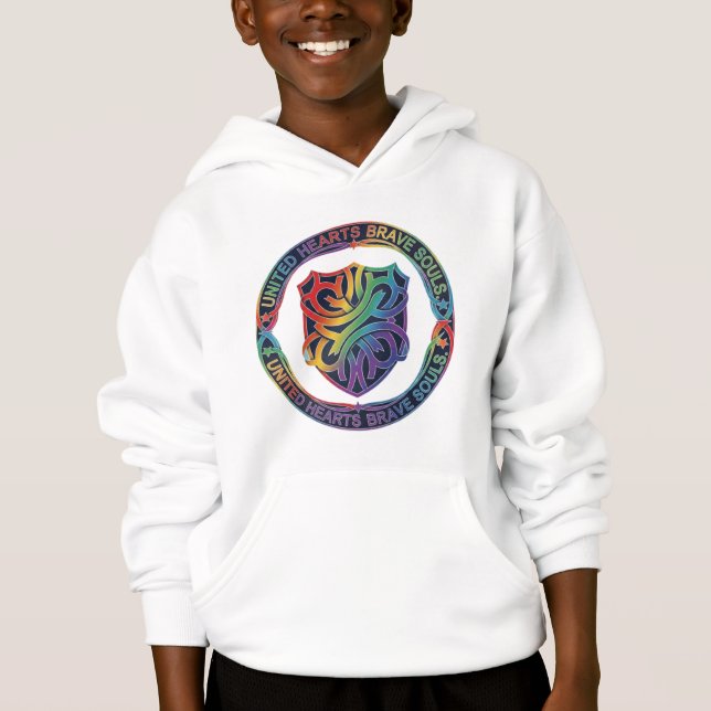 United Hearts Brave Souls T Shirt (Framsida)