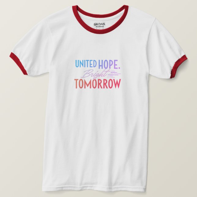 United Hope Bright imorgon T Shirt (Design framsida)