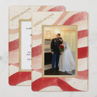 United In Love bröllop Inbjudningar