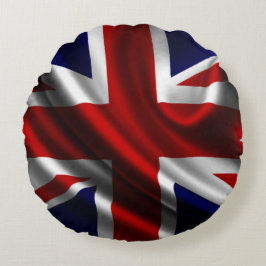United Kindom Flagga Rund Kudde