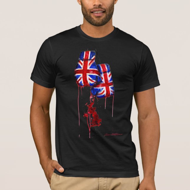 United Kingdom boxning T-shirt (Framsida)
