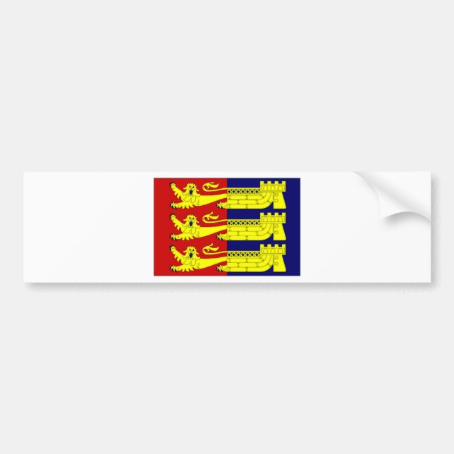 United Kingdom Cinque portflagga Bildekal (Framsidan)
