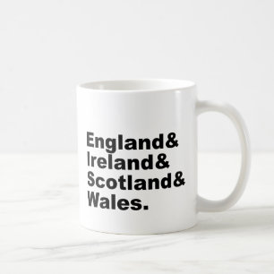 United Kingdom England Irland Skottland Wales Kaffemugg