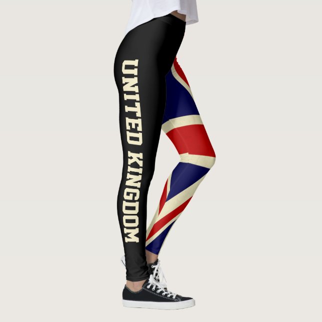 United Kingdom flagga Leggings (Höger)