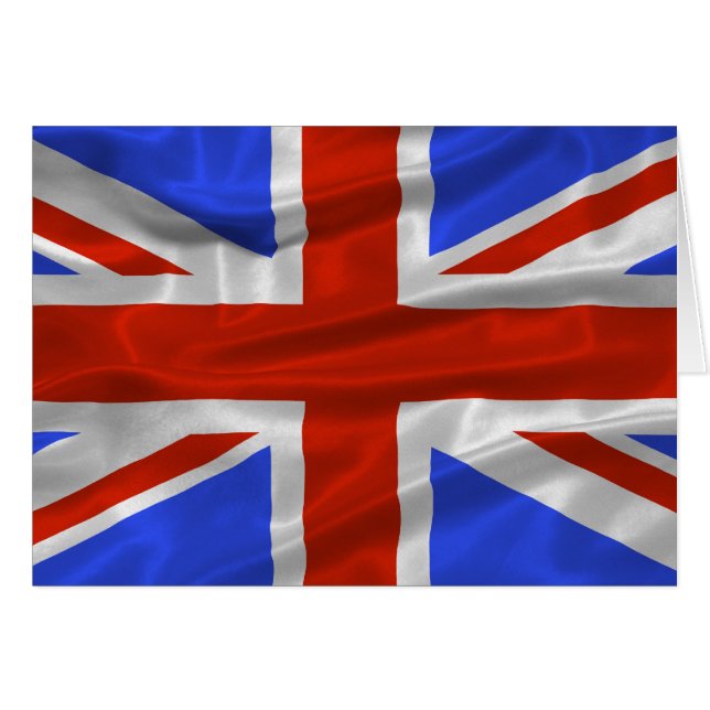 United Kingdom flaggakort Hälsningskort (Framsidan Horizontal)