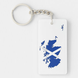 United Kingdom för den scotland flaggakartan land Nyckelring