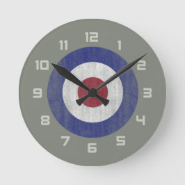 United Kingdom roundel Rund Klocka