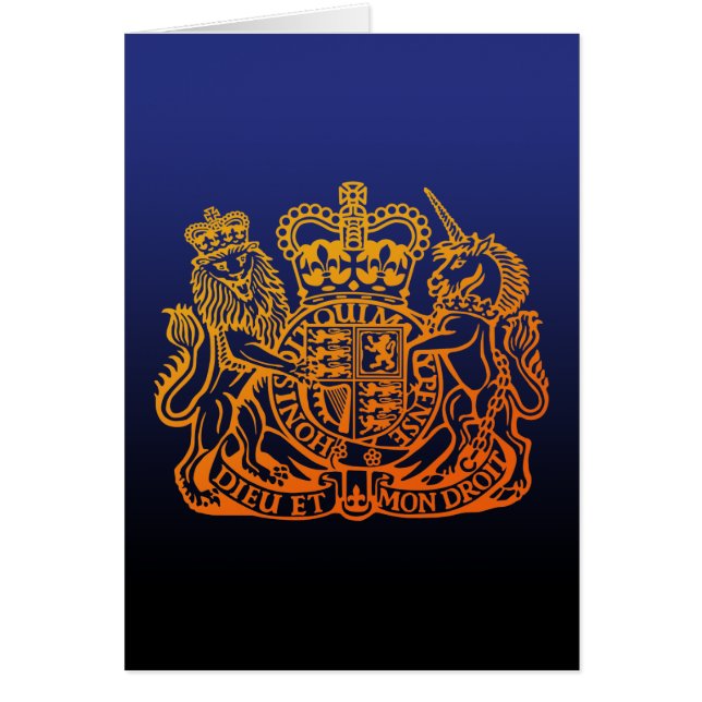 United Kingdom Seal Hälsningskort (Framsidan)