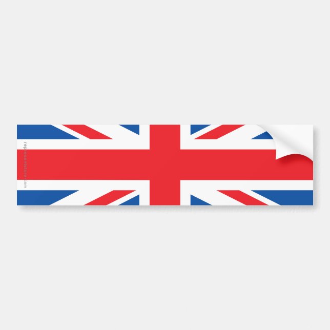 United Kingdom slättflagga Bildekal (Framsidan)