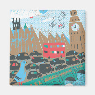 United Kingdom stadsplats Magnet