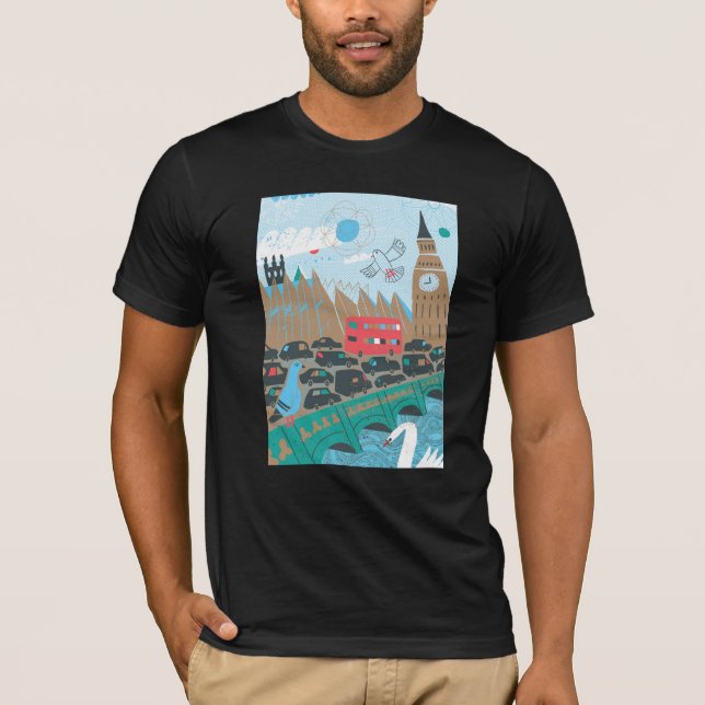 United Kingdom stadsplats T Shirt (Framsida)