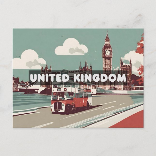 United Kingdom Travel London Postcard Vykort (Framsida)