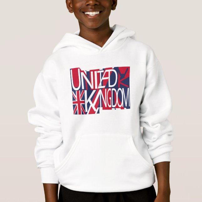 United Kingdom UK flag BY MASANSER PIXELAT T Shirt (Framsida)