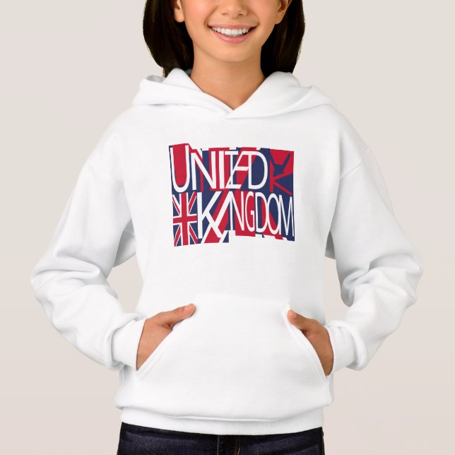 United Kingdom UK flag BY MASANSER PIXELAT T Shirt (Framsida)