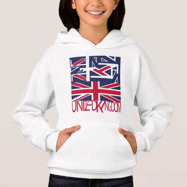 United Kingdom UK flag BY MASANSER PIXELAT T Shirt (Framsida)