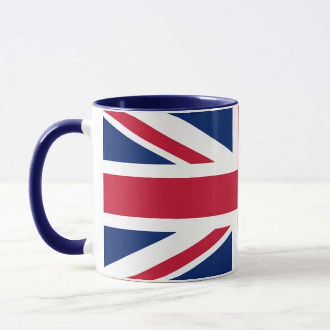 United Kingdom Union Jack Flag Personalized Mug Mugg (Vänster)