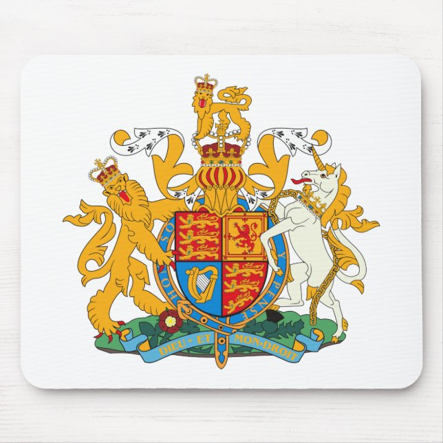 United Kingdom vapensköld Mousepad Musmatta (Framsidan)