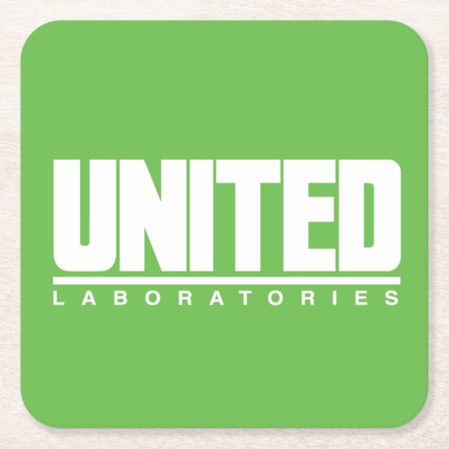 United Laboratories Drink Coasters Underlägg Papper Kvadrat (Framsidan)