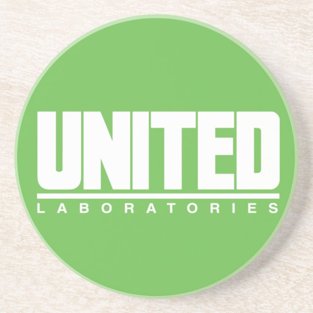 United Laboratories Sandstone Drink Coasters Underlägg (Framsidan)