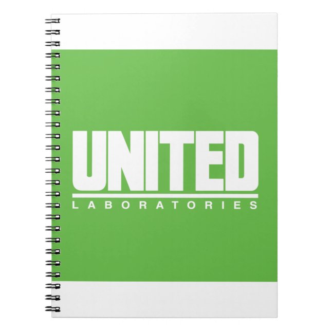 United Laboratories Spiral Notebook Anteckningsbok (Framsidan)