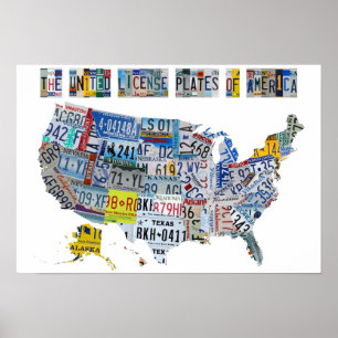 United License Tallrikar of America Poster