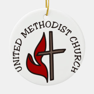 United Methodist Church Julgransprydnad Keramik