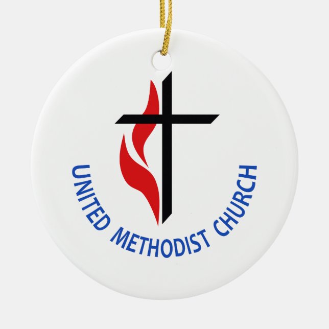 United Methodist Julgransprydnad Keramik (Framsidan)