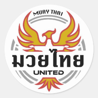 United MMA Muay Thai Sticker Runt Klistermärke