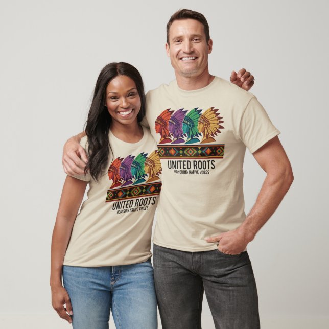United Roots Hedrar Native Röster T-Shirt (Unisex)