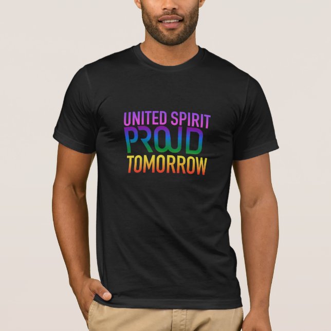 United Spirit Proud Morgondagens Tshirt T Shirt (Framsida)
