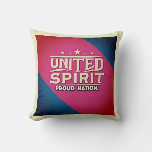 United Spirit Proud Nation Kudde (Framsida)