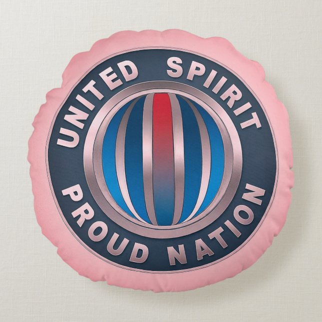 United Spirit Proud Nation Rund Kudde (Framsidan)