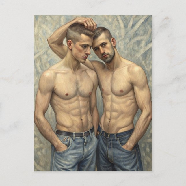 United Stance: An Embrace of Modern Affection Vykort (Framsida)