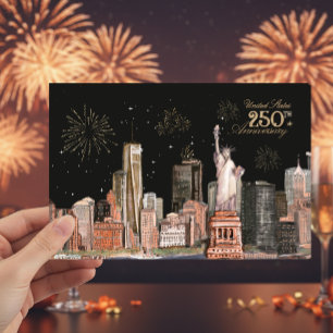 United Stater, 250-årsjubiléet NYC Orange Glow Inbjudningar