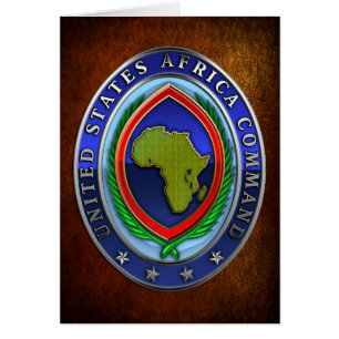 United Stater Afrika Command Hälsningskort