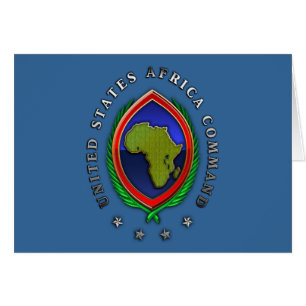 United Stater Afrika Command Hälsningskort