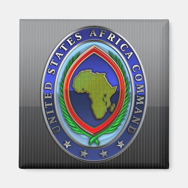 United Stater Afrika Command Magnet (Framsidan)