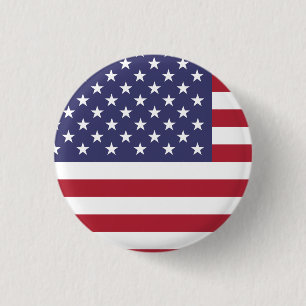 United Stater (American) Flagga Knapp