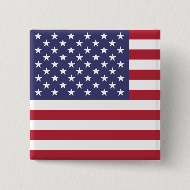 United Stater (American) Flagga Knapp (Framsida)