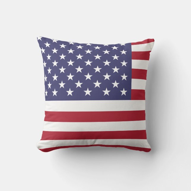 United Stater (American Flagga) Kudde (Framsida)