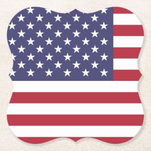 United Stater (American) Flagga Underlägg Papper