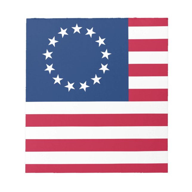 United Stater Betsy Ross Flagga Anteckningsblock (Framsida)