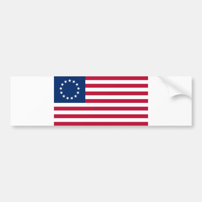 United Stater Betsy Ross Flagga Bildekal (Framsidan)