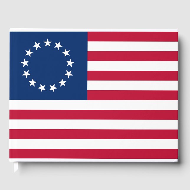 United Stater Betsy Ross Flagga Gästböcker (Framsida)
