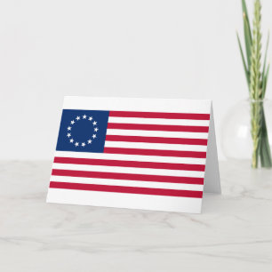 United Stater Betsy Ross Flagga Kort