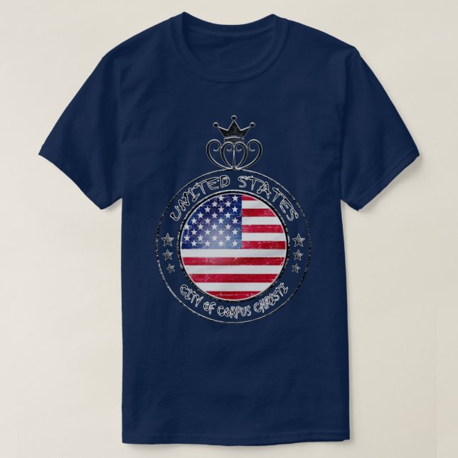 United Stater City of Corpus Christi T Shirt (Design framsida)