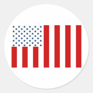 United Stater Civil Flagga Sons of Liberty Variati Runt Klistermärke
