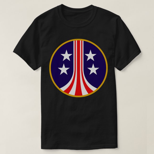 United Stater Colonial Shield T Shirt (Design framsida)